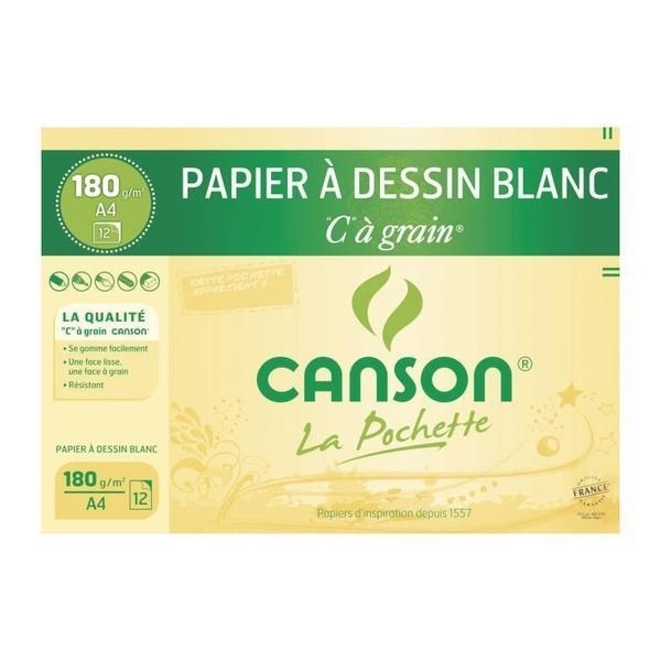 Canson “C” a Grain Paper 180g 24cm x 32cm_15’S_Pad