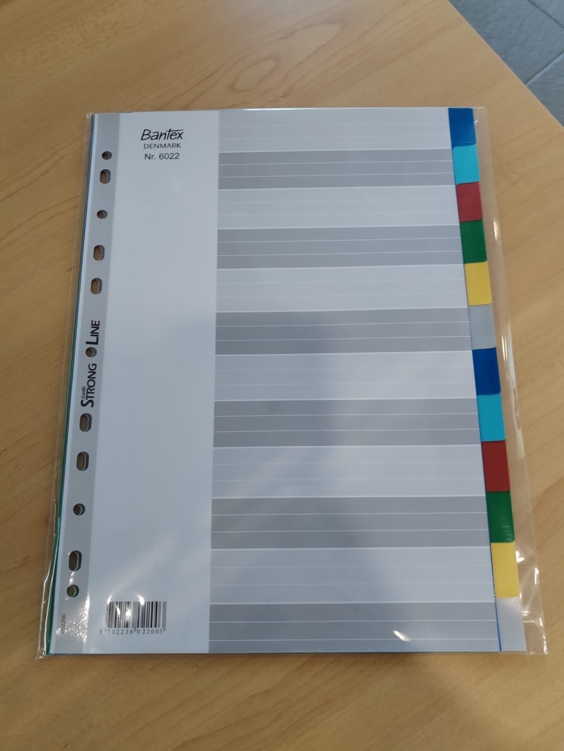 Intercalaires 12 Index - Divider 12 Tabs